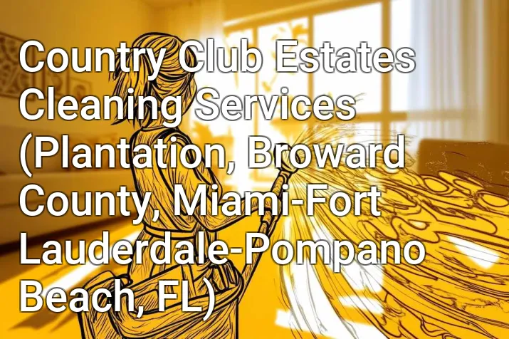 Country Club Estates Cleaning Services (Plantation, Broward County, Miami-Fort Lauderdale-Pompano Beach, FL)