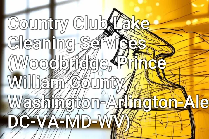 Country Club Lake Cleaning Services (Woodbridge, Prince William County, Washington-Arlington-Alexandria, DC-VA-MD-WV)