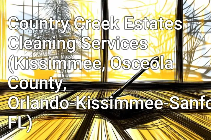 Country Creek Estates Cleaning Services (Kissimmee, Osceola County, Orlando-Kissimmee-Sanford, FL)