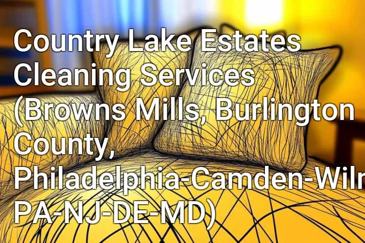 Country Lake Estates Cleaning Services (Browns Mills, Burlington County, Philadelphia-Camden-Wilmington, PA-NJ-DE-MD)