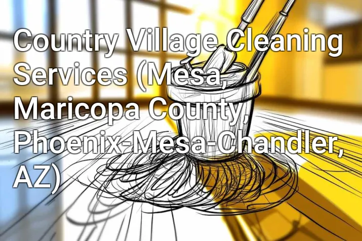 Country Village Cleaning Services (Mesa, Maricopa County, Phoenix-Mesa-Chandler, AZ)