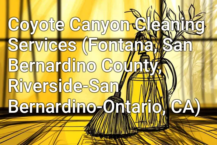 Coyote Canyon Cleaning Services (Fontana, San Bernardino County, Riverside-San Bernardino-Ontario, CA)