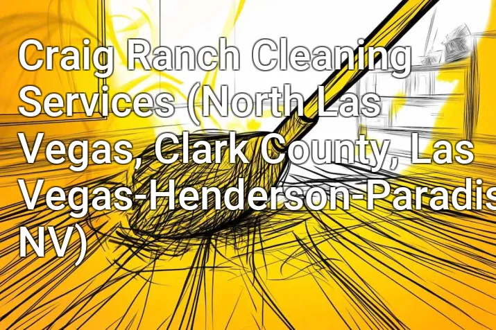 Craig Ranch Cleaning Services (North Las Vegas, Clark County, Las Vegas-Henderson-Paradise, NV)