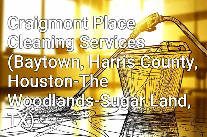 Craigmont Place Cleaning Services (Baytown, Harris County, Houston-The Woodlands-Sugar Land, TX)