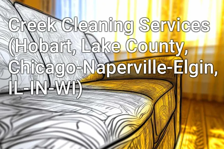 Creek Cleaning Services (Hobart, Lake County, Chicago-Naperville-Elgin, IL-IN-WI)