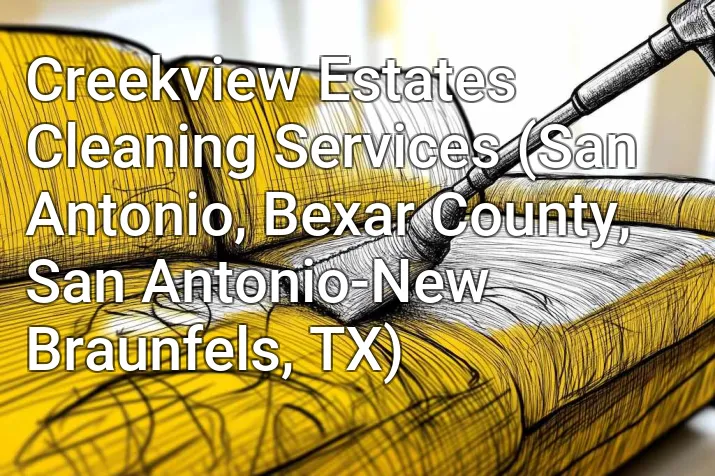 Creekview Estates Cleaning Services (San Antonio, Bexar County, San Antonio-New Braunfels, TX)