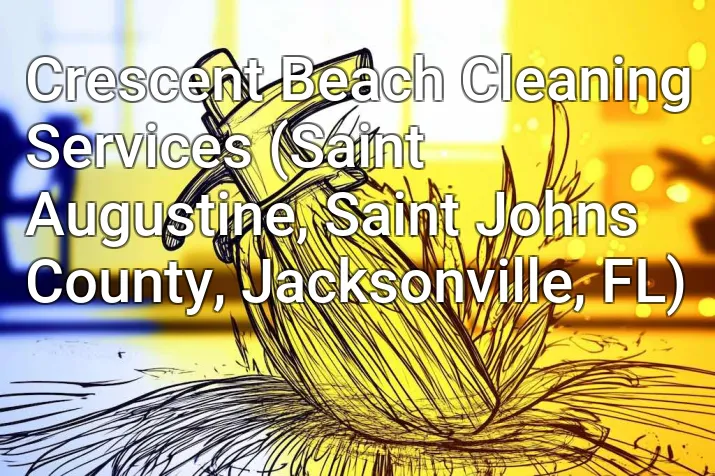 Crescent Beach Cleaning Services (Saint Augustine, Saint Johns County, Jacksonville, FL)