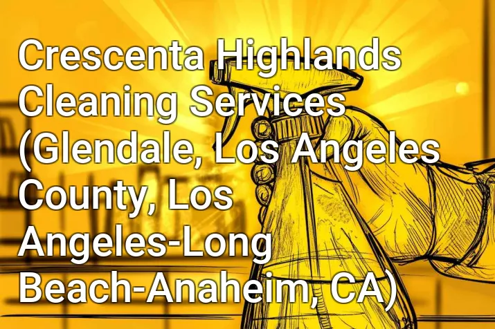 Crescenta Highlands Cleaning Services (Glendale, Los Angeles County, Los Angeles-Long Beach-Anaheim, CA)