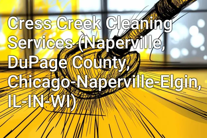 Cress Creek Cleaning Services (Naperville, DuPage County, Chicago-Naperville-Elgin, IL-IN-WI)