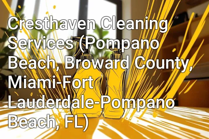 Cresthaven Cleaning Services (Pompano Beach, Broward County, Miami-Fort Lauderdale-Pompano Beach, FL)
