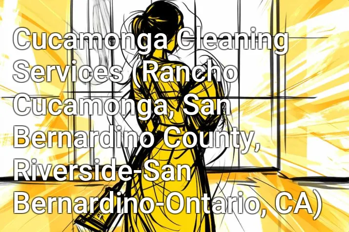 Cucamonga Cleaning Services (Rancho Cucamonga, San Bernardino County, Riverside-San Bernardino-Ontario, CA)