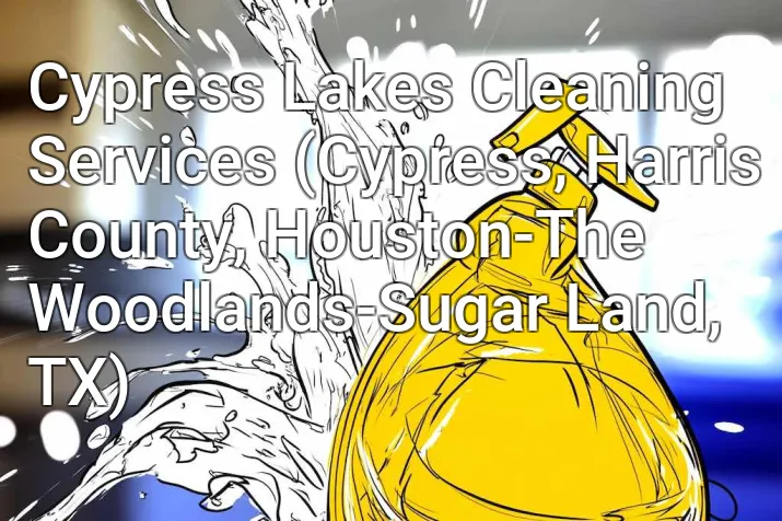 Cypress Lakes Cleaning Services (Cypress, Harris County, Houston-The Woodlands-Sugar Land, TX)