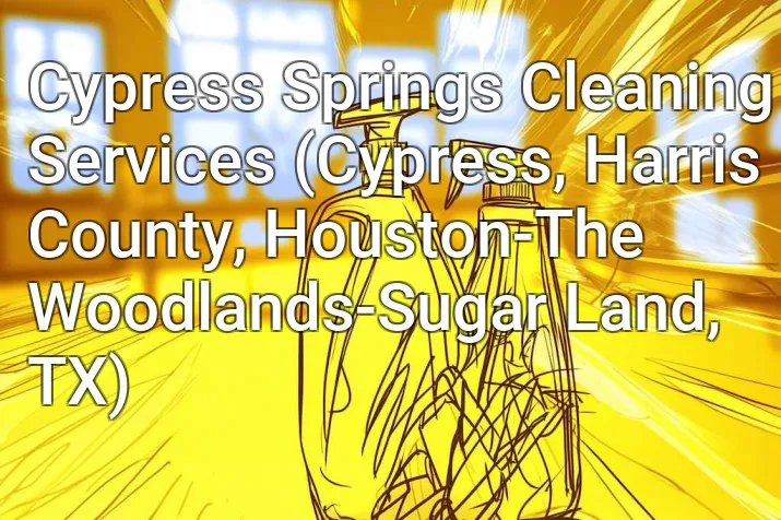 Cypress Springs Cleaning Services (Cypress, Harris County, Houston-The Woodlands-Sugar Land, TX)