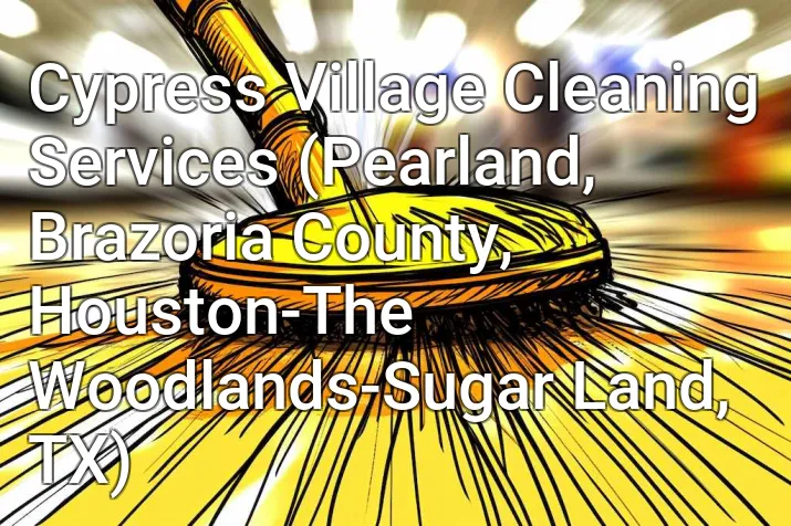Cypress Village Cleaning Services (Pearland, Brazoria County, Houston-The Woodlands-Sugar Land, TX)