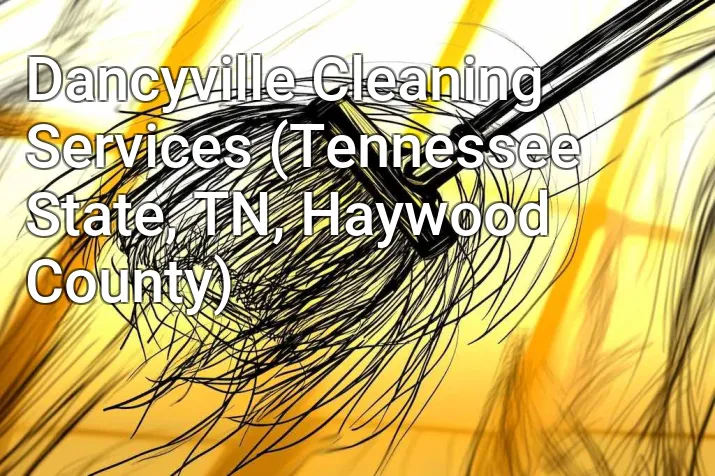 Dancyville Cleaning Services (Tennessee State, TN, Haywood County)