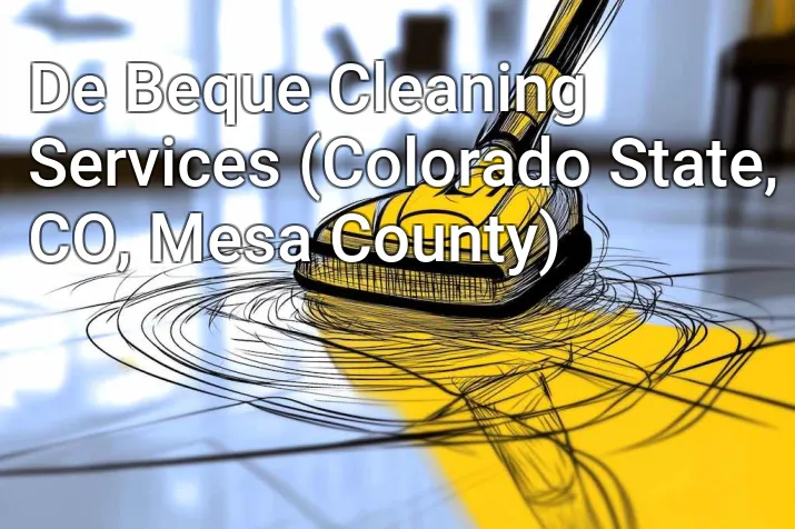 De Beque Cleaning Services (Colorado State, CO, Mesa County)