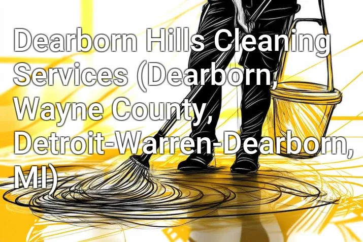 Dearborn Hills Cleaning Services (Dearborn, Wayne County, Detroit-Warren-Dearborn, MI)