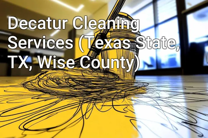 Decatur Cleaning Services (Texas State, TX, Wise County)