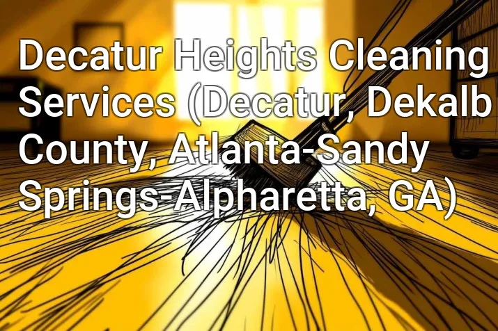 Decatur Heights Cleaning Services (Decatur, Dekalb County, Atlanta-Sandy Springs-Alpharetta, GA)