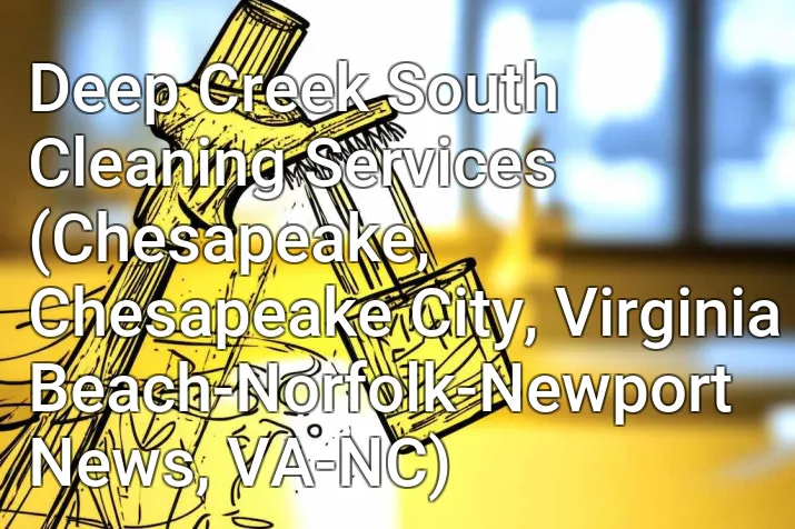 Deep Creek South Cleaning Services (Chesapeake, Chesapeake City, Virginia Beach-Norfolk-Newport News, VA-NC)