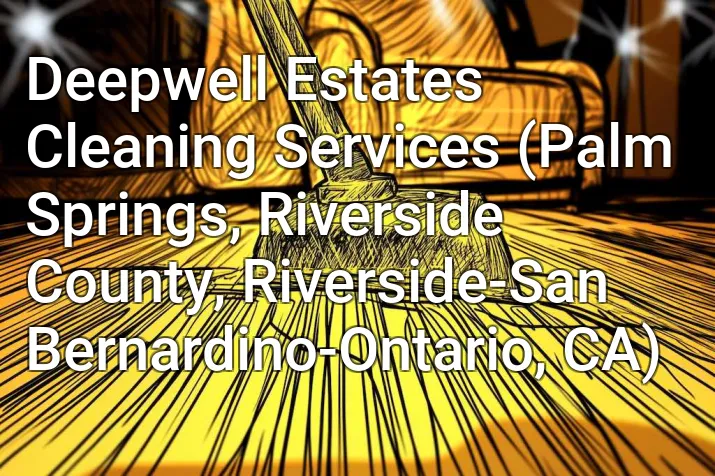 Deepwell Estates Cleaning Services (Palm Springs, Riverside County, Riverside-San Bernardino-Ontario, CA)