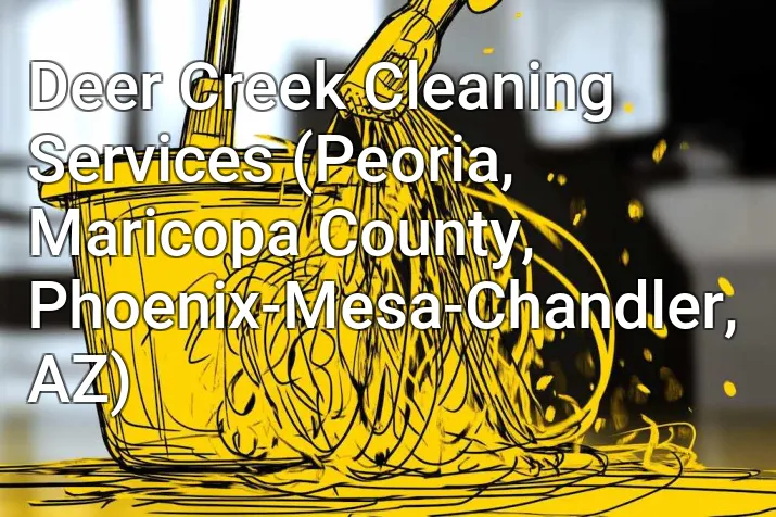 Deer Creek Cleaning Services (Peoria, Maricopa County, Phoenix-Mesa-Chandler, AZ)