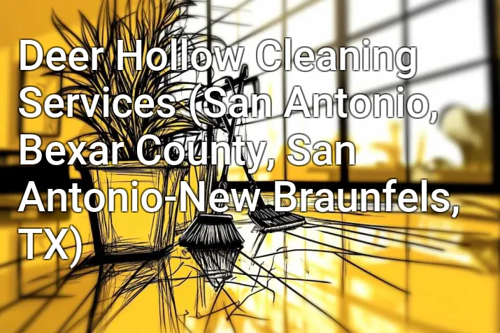Deer Hollow Cleaning Services (San Antonio, Bexar County, San Antonio-New Braunfels, TX)