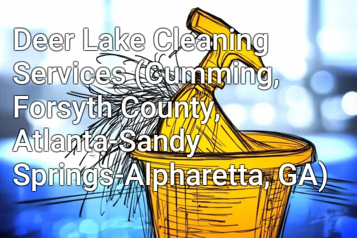 Deer Lake Cleaning Services (Cumming, Forsyth County, Atlanta-Sandy Springs-Alpharetta, GA)
