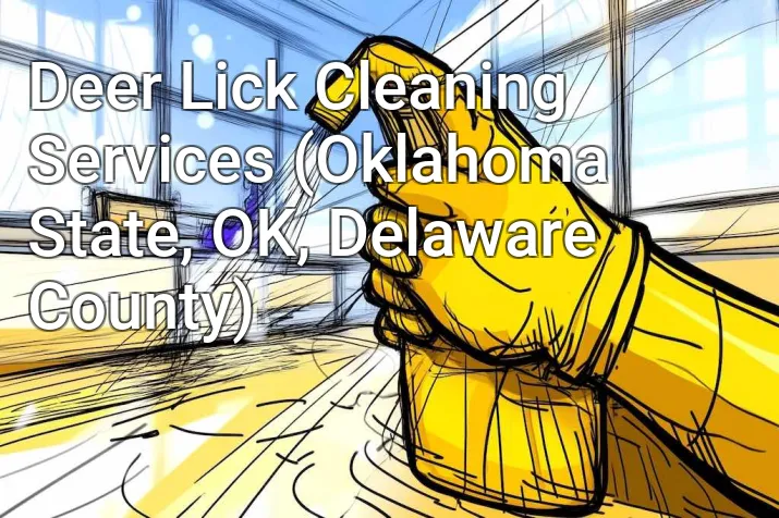 Deer Lick Cleaning Services (Oklahoma State, OK, Delaware County)
