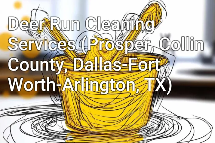 Deer Run Cleaning Services (Prosper, Collin County, Dallas-Fort Worth-Arlington, TX)