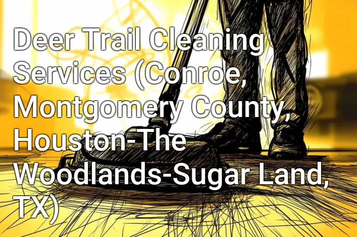 Deer Trail Cleaning Services (Conroe, Montgomery County, Houston-The Woodlands-Sugar Land, TX)
