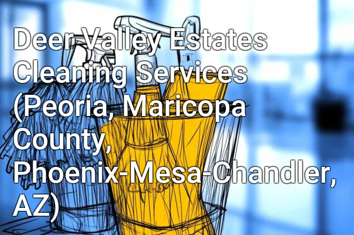 Deer Valley Estates Cleaning Services (Peoria, Maricopa County, Phoenix-Mesa-Chandler, AZ)
