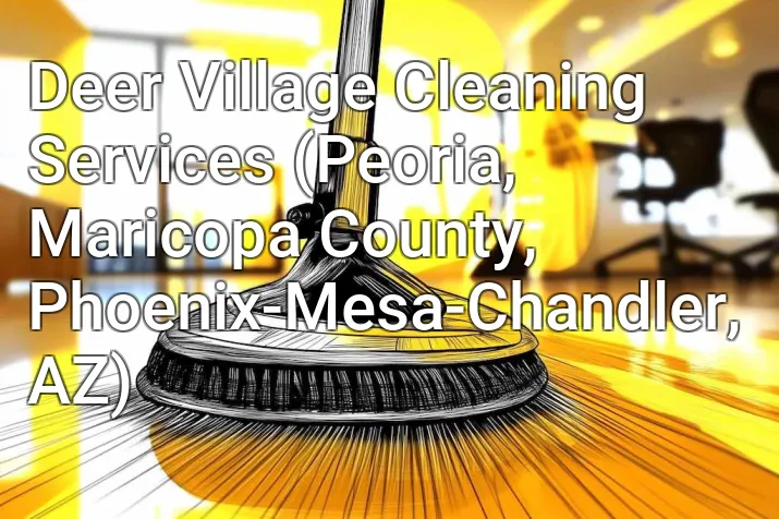 Deer Village Cleaning Services (Peoria, Maricopa County, Phoenix-Mesa-Chandler, AZ)