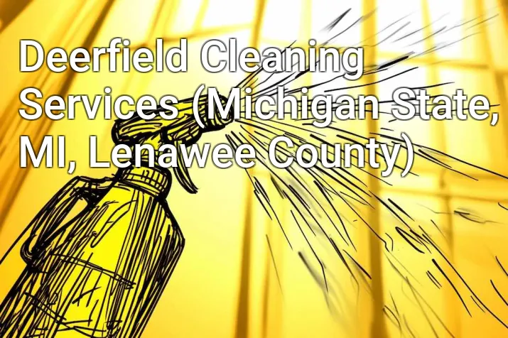 Deerfield Cleaning Services (Michigan State, MI, Lenawee County)