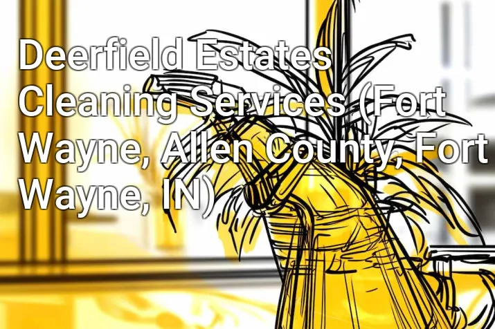 Deerfield Estates Cleaning Services (Fort Wayne, Allen County, Fort Wayne, IN)