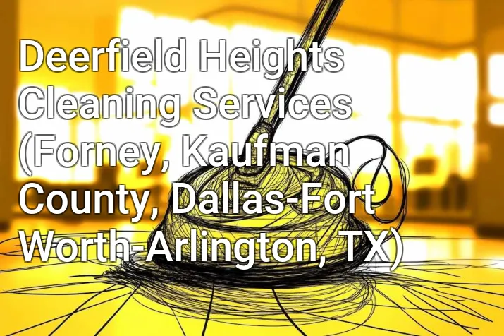 Deerfield Heights Cleaning Services (Forney, Kaufman County, Dallas-Fort Worth-Arlington, TX)