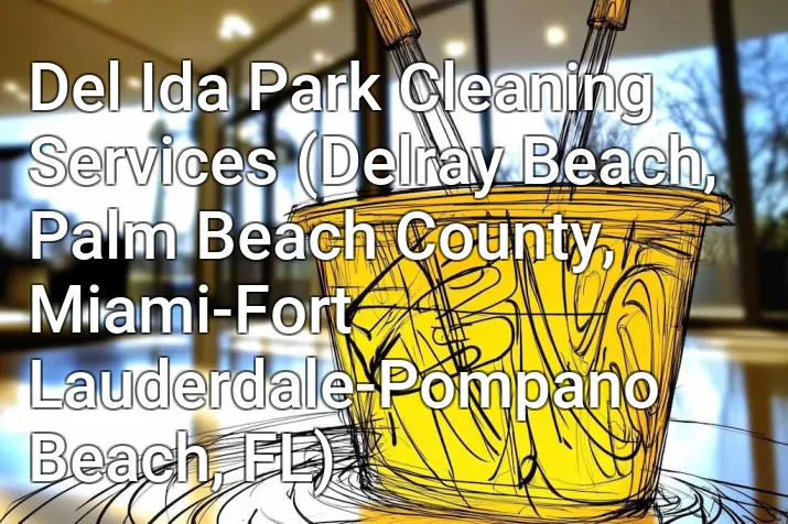 Del Ida Park Cleaning Services (Delray Beach, Palm Beach County, Miami-Fort Lauderdale-Pompano Beach, FL)