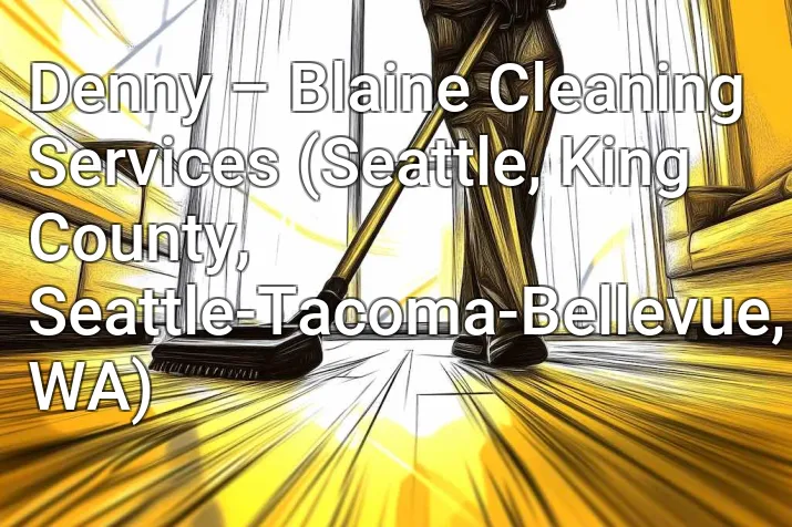 Denny – Blaine Cleaning Services (Seattle, King County, Seattle-Tacoma-Bellevue, WA)
