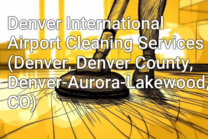 Denver International Airport Cleaning Services (Denver, Denver County, Denver-Aurora-Lakewood, CO)