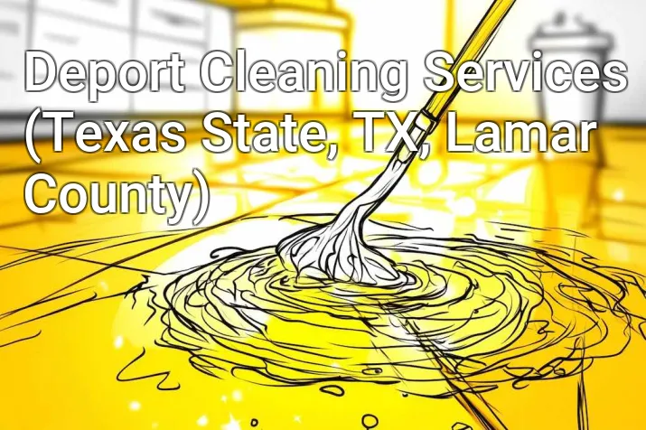 Deport Cleaning Services (Texas State, TX, Lamar County)