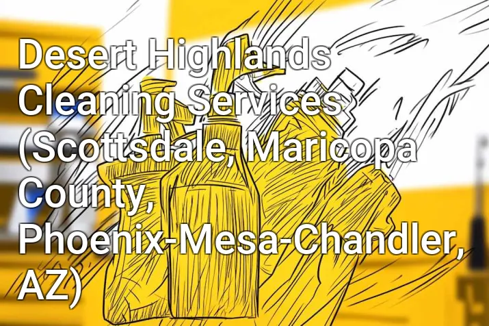 Desert Highlands Cleaning Services (Scottsdale, Maricopa County, Phoenix-Mesa-Chandler, AZ)