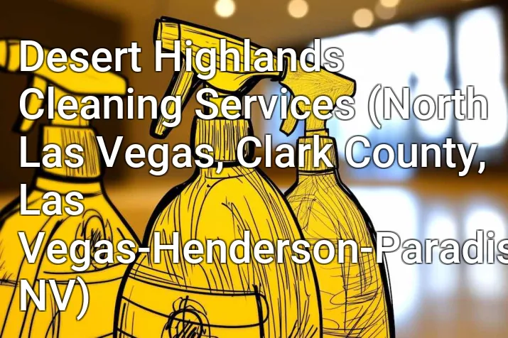 Desert Highlands Cleaning Services (North Las Vegas, Clark County, Las Vegas-Henderson-Paradise, NV)