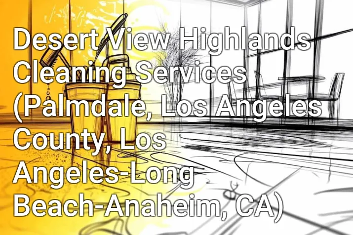 Desert View Highlands Cleaning Services (Palmdale, Los Angeles County, Los Angeles-Long Beach-Anaheim, CA)