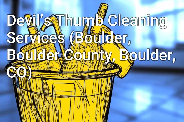 Devil’s Thumb Cleaning Services (Boulder, Boulder County, Boulder, CO)