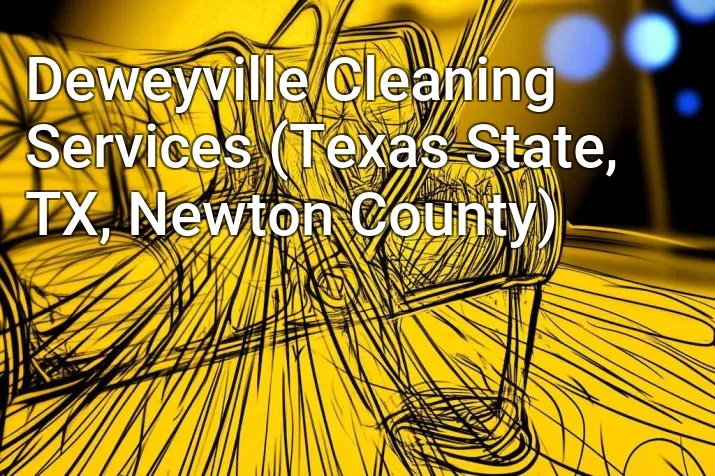 Deweyville Cleaning Services (Texas State, TX, Newton County)