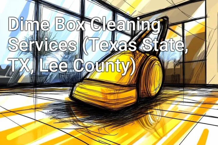 Dime Box Cleaning Services (Texas State, TX, Lee County)