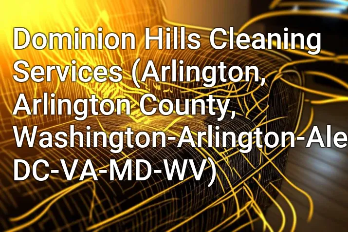 Dominion Hills Cleaning Services (Arlington, Arlington County, Washington-Arlington-Alexandria, DC-VA-MD-WV)