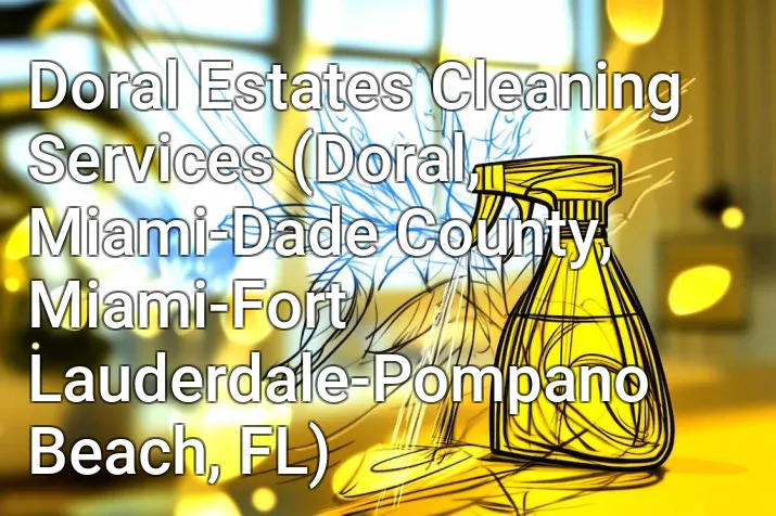 Doral Estates Cleaning Services (Doral, Miami-Dade County, Miami-Fort Lauderdale-Pompano Beach, FL)