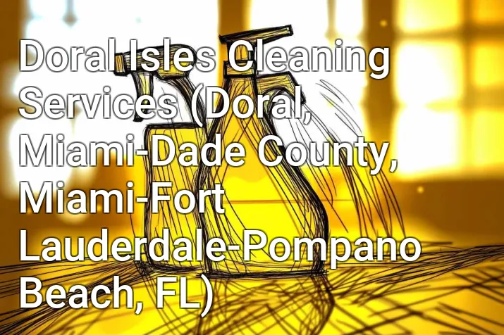Doral Isles Cleaning Services (Doral, Miami-Dade County, Miami-Fort Lauderdale-Pompano Beach, FL)