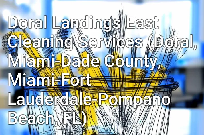 Doral Landings East Cleaning Services (Doral, Miami-Dade County, Miami-Fort Lauderdale-Pompano Beach, FL)